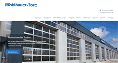 Desktop Screenshot of kohlhauertore.de